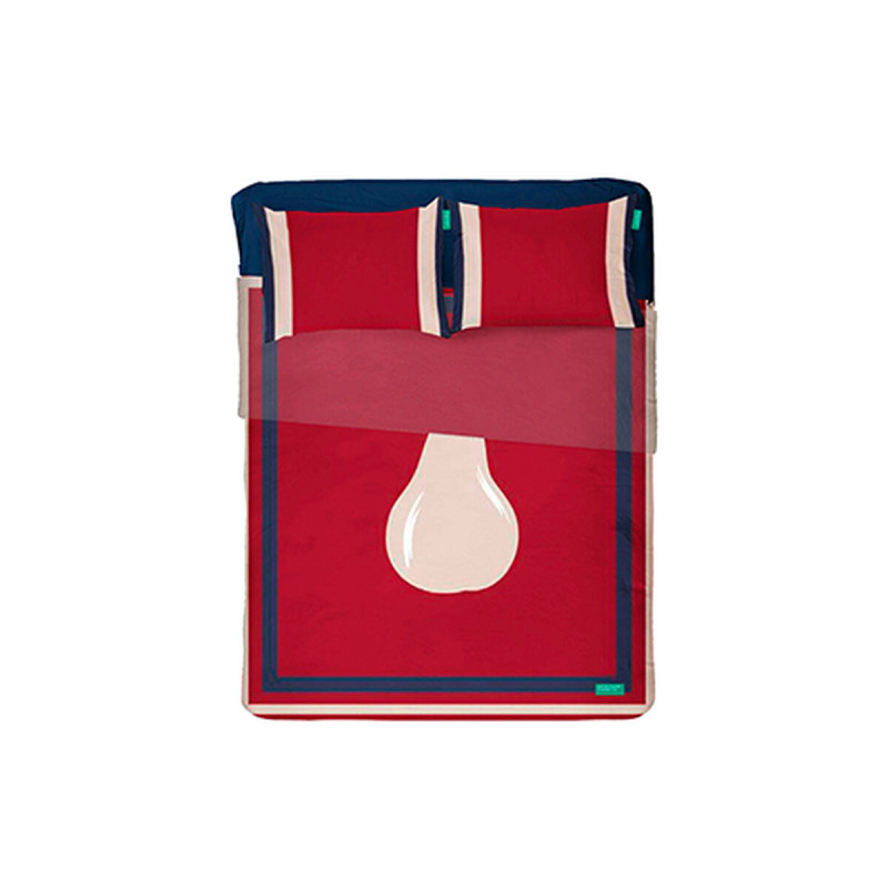 Juego de Sábanas Benetton Rojo Pera 4 Piezas Juego de Sábanas Benetton Rojo Pera 4 Piezas