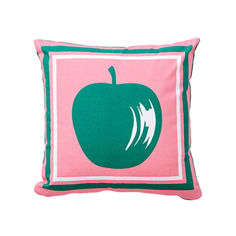 Cojín Benetton Verde Rosa Manzana 40 x 40 cm Cuadrado Cojín Benetton Verde Rosa Manzana 40 x 40 cm Cuadrado