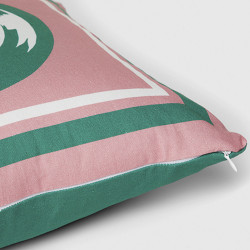 Cojín Benetton Verde Rosa Manzana 40 x 40 cm Cuadrado