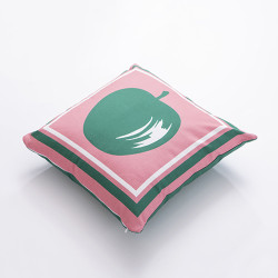 Cojín Benetton Verde Rosa Manzana 40 x 40 cm Cuadrado