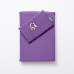 Juego de funda nórdica Benetton Rainbow Verde Morado 63 x 63 cm 2 Pie