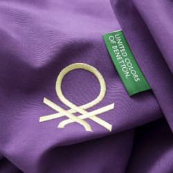 Juego de funda nórdica Benetton Rainbow Verde Morado 63 x 63 cm 2 Pie