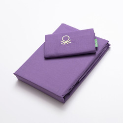 Juego de funda nórdica Benetton Rainbow Verde Morado 63 x 63 cm 2 Pie