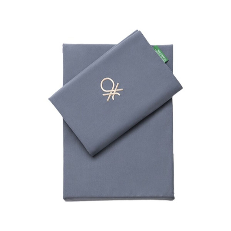 Juego de funda nórdica Benetton TEVERE Azul oscuro 150 x 240 cm 2 Pie Juego de funda nórdica Benetton TEVERE Azul oscuro 150 x 240 cm 2 Pie