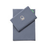 Juego de funda nórdica Benetton TEVERE Azul oscuro 150 x 240 cm 2 Pie
