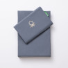 Juego de funda nórdica Benetton TEVERE Azul oscuro 150 x 240 cm 2 Pie
