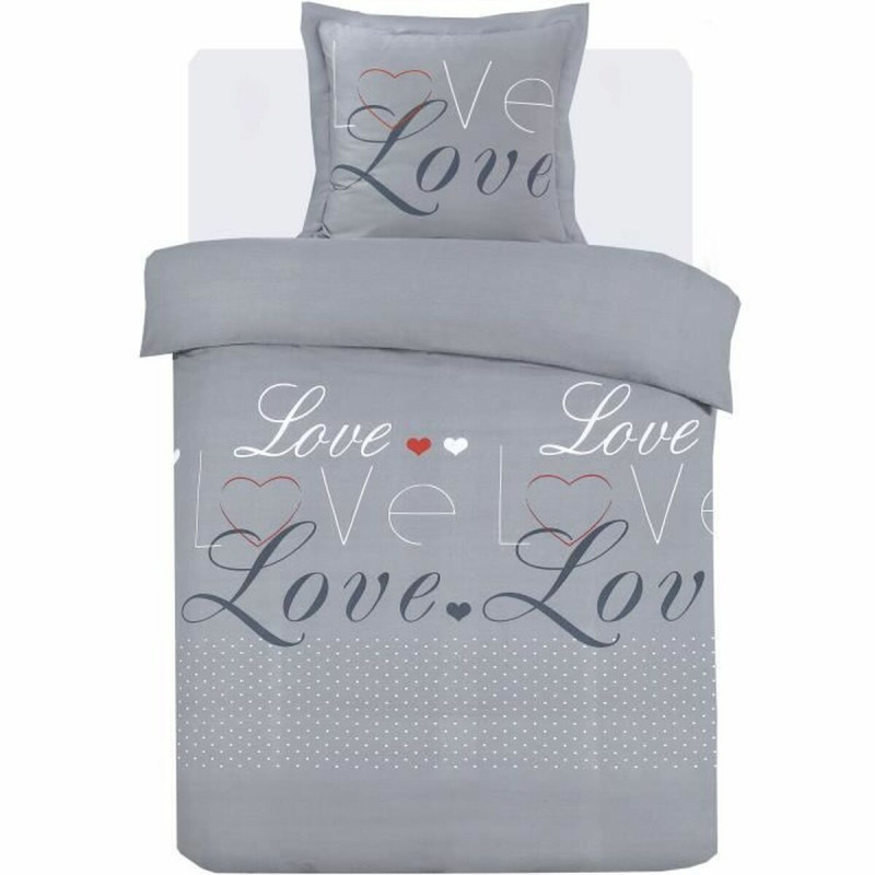 Juego de funda nórdica Vision Dream Gris Plateado Juego de funda nórdica Vision Dream Gris Plateado