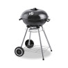 Barbacoa de Carbón con Tapa y Ruedas EDM 73834 Negro Hierro Ø 44 x 7