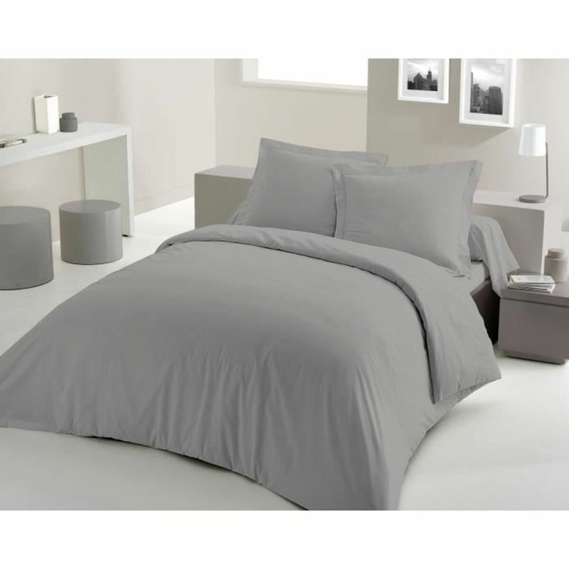 Funda Nórdica Lovely Home Gris claro 220 x 240 cm Funda Nórdica Lovely Home Gris claro 220 x 240 cm