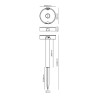 Aplique de Pared EDM 31820 Policarbonato ABS 4 W 500 lm Estaca solar d