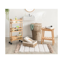Alfombra de baño 5five Simply Smart Pom pom Marrón Algodón 50 x 75