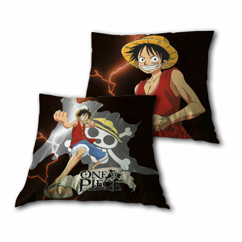 Cojín 3D One Piece Negro 30 x 30 cm Cojín 3D One Piece Negro 30 x 30 cm