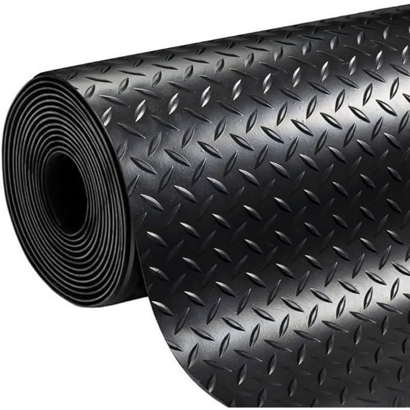 Alfombra Exma Negro Caucho 1 x 10 m Diamantes Alfombra Exma Negro Caucho 1 x 10 m Diamantes