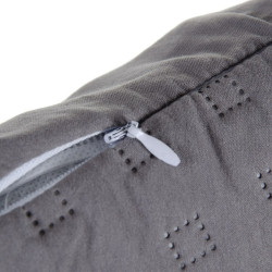 Cojín Gris 60 x 60 cm Cuadrado