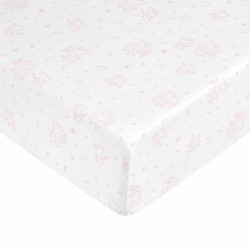 Sábana Bajera Peppa Pig Blanco Rosa
