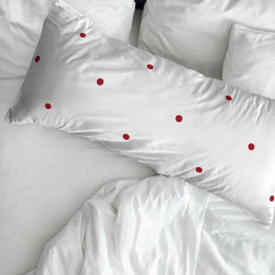 Funda de almohada Decolores Laponia Multicolor 175 Hilos 45 x 125 cm