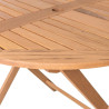 Mesa Auxiliar Plegable Kate 90 x 90 x 76 cm Natural Madera de acacia