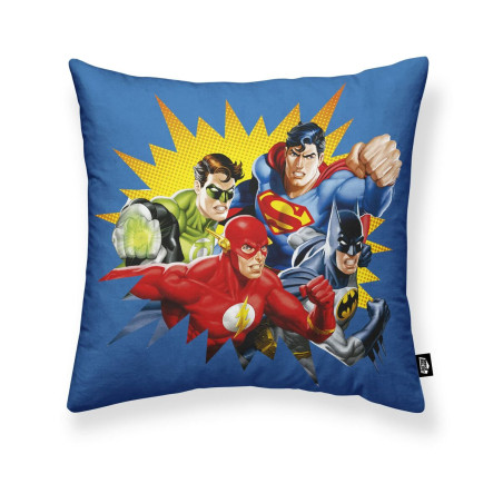 Funda de cojín Justice League Justice League B Azul Multicolor 45 x 4