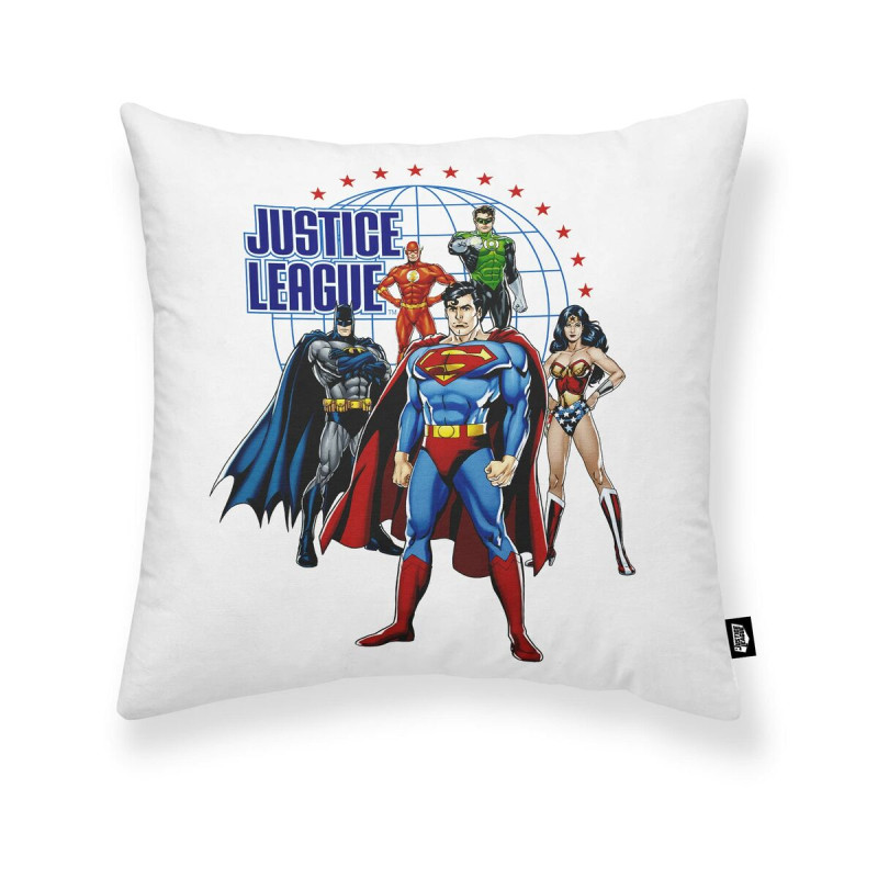 Funda de cojín Justice League Justice Team A Blanco Multicolor 45 x 4 Funda de cojín Justice League Justice Team A Blanco Multicolor 45 x 4