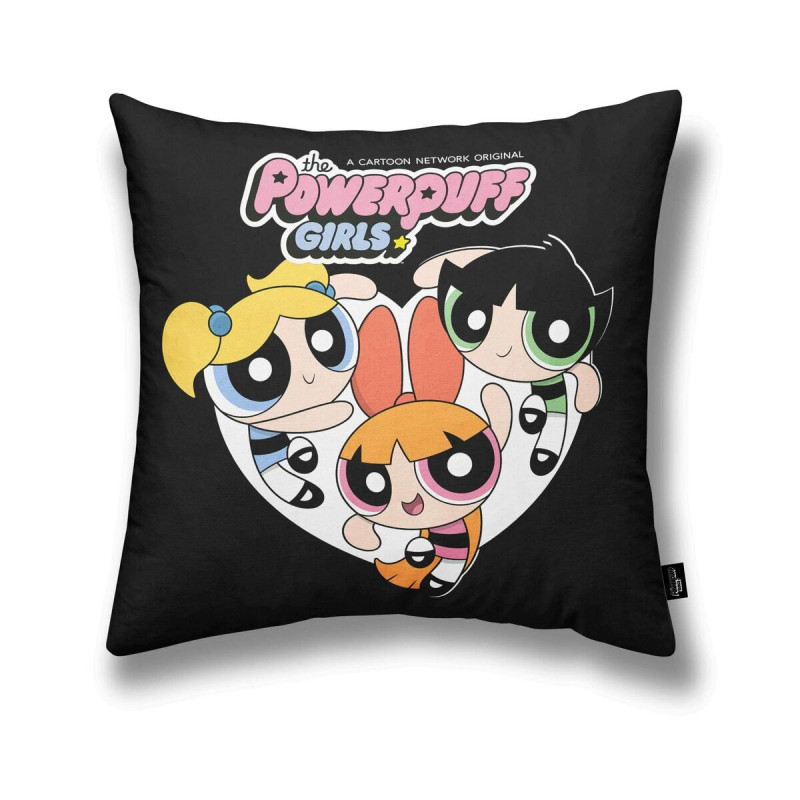 Funda de cojín Powerpuff Girls Powerpuff B Negro Multicolor 45 x 45 c