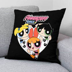 Funda de cojín Powerpuff Girls Powerpuff B Negro Multicolor 45 x 45 c
