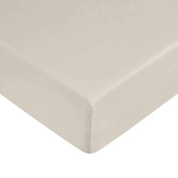 Sábana Bajera Ajustable Decolores Liso Beige Cama de 140 Liso