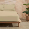 Sábana Bajera Ajustable Decolores Liso Taupé Cama de 140 Liso