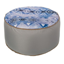 Puff Hinchable étnico Azul 55 x 55 x 25 cm Étnico
