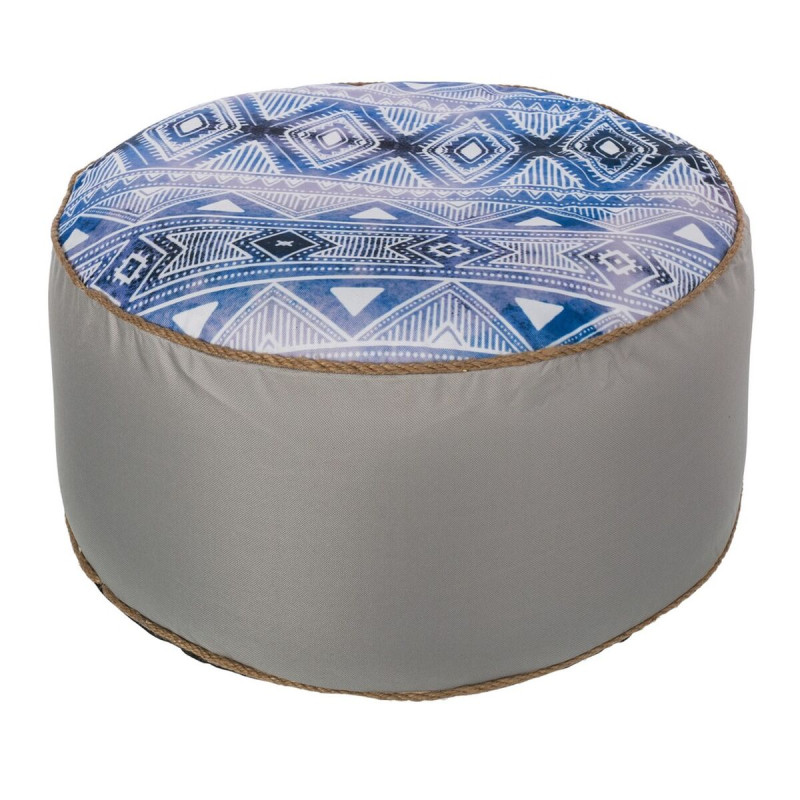 Puff Hinchable étnico Azul 55 x 55 x 25 cm Étnico Puff Hinchable étnico Azul 55 x 55 x 25 cm Étnico
