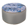 Puff Hinchable étnico Azul 55 x 55 x 25 cm Étnico