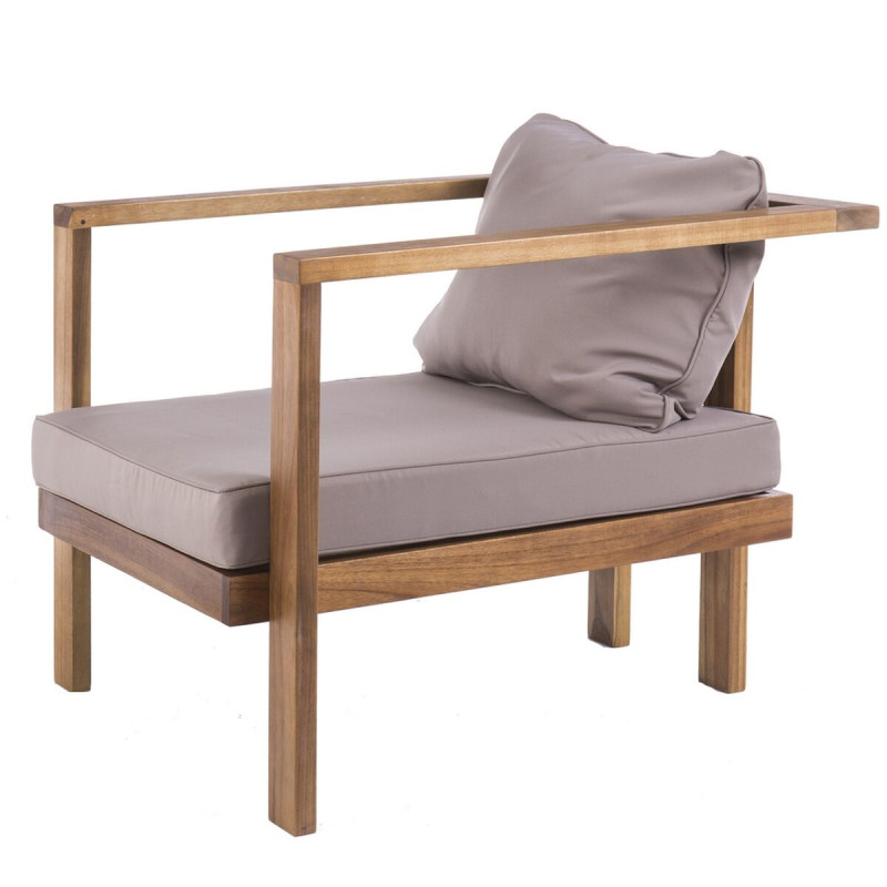 Sillón de jardín Cristy Natural 74 x 75 x 68 cm Sillón de jardín Cristy Natural 74 x 75 x 68 cm