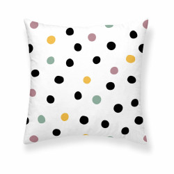 Funda de cojín Decolores Cuzco Blanco Multicolor 50 x 50 cm Lunares