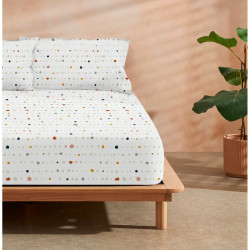 Sábana Bajera Ajustable Decolores Sahara Multicolor Cama de 90