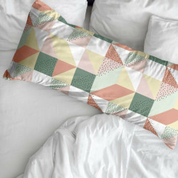 Funda de almohada Decolores Chloe 4 Multicolor 175 Hilos 45 x 125 cm