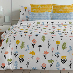 Funda Nórdica Decolores Arona Multicolor 175 Hilos 140 x 200 cm Cuell