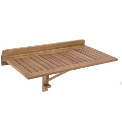 Mesa abatible para balcón Nina Nina Marrón Madera de acacia 80 x 47