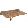 Mesa abatible para balcón Nina Nina Marrón Madera de acacia 80 x 47