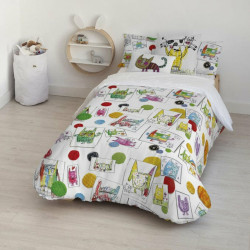 Funda Nórdica Decolores Indiana Multicolor 175 Hilos 140 x 200 cm Cue
