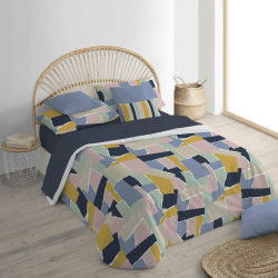Funda Nórdica Decolores Jena Multicolor 175 Hilos 260 x 240 cm Cuello