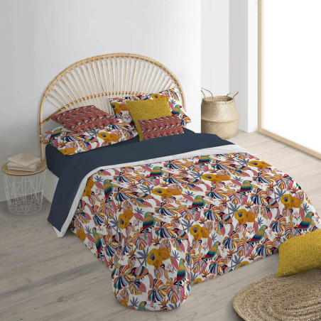 Funda Nórdica Decolores Keila Multicolor 175 Hilos 140 x 200 cm Cuell
