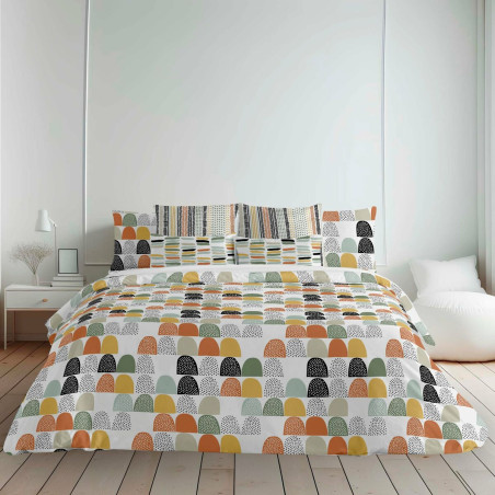 Funda Nórdica Decolores Lahti Multicolor 175 Hilos 140 x 200 cm Cuell