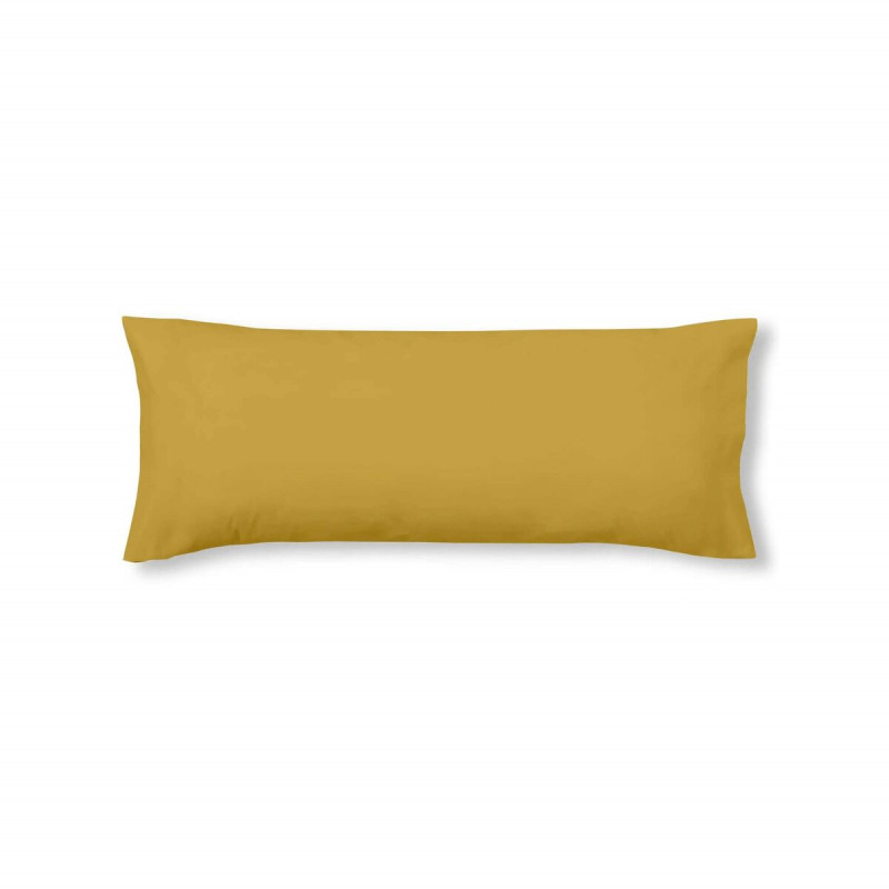 Funda de almohada Decolores Liso Mostaza 175 Hilos 45 x 110 cm