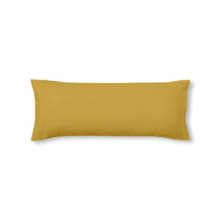 Funda de almohada Decolores Liso Mostaza 175 Hilos 45 x 110 cm