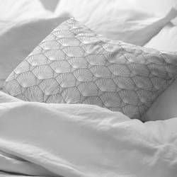 Funda de almohada Decolores Nashik Gris 175 Hilos 45 x 125 cm
