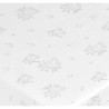 Sábana Bajera Ajustable Peppa Pig Blanco Gris 60 x 120 cm 100 % algod
