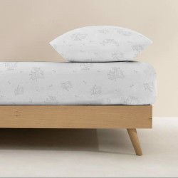 Sábana Bajera Ajustable Peppa Pig Blanco Gris 70 x 140 cm 100 % algod