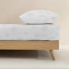 Sábana Bajera Ajustable Peppa Pig Blanco Gris 70 x 140 cm 100 % algod