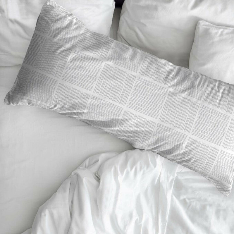 Funda de almohada Decolores Greymouth Multicolor 175 Hilos 45 x 110 cm