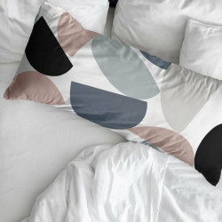Funda de almohada Decolores Hayes Gris 175 Hilos 45 x 110 cm Algodón