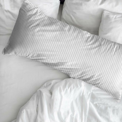 Funda de almohada Decolores Pearl Rayas Multicolor 175 Hilos 45 x 110